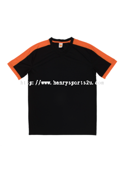 QD5202 Orange Oren Sport Quick Dry Round Neck Short Sleeve