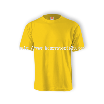 CT5204 Yellow Oren Sport Cotton Round Neck Short Sleeve Plain Tee (Children)