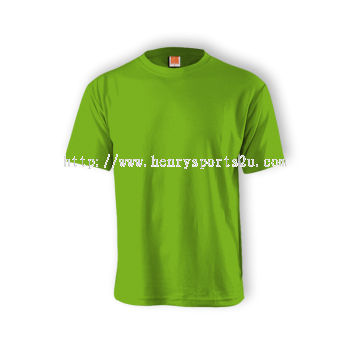 CT5213 Lime Green Oren Sport Cotton Round Neck Short Sleeve Plain Tee (Children)