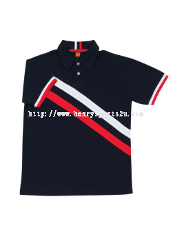 HC1701 Navy Oren Sport Honeycomb Short Sleeve Polo Tee