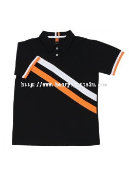 HC1702 Black Oren Sport Honeycomb Short Sleeve Polo Tee