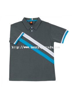 HC1724 Dark Grey Oren Sport Honeycomb Short Sleeve Polo Tee