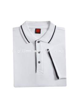 HZ0100 White Oren Sport Horizon Short Sleeve Polo Tee