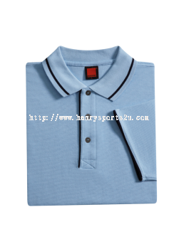 HZ0110 Light Blue Oren Sport Horizon Short Sleeve Polo Tee