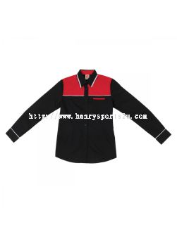 F13902 Black Oren Sport F1 Uniform Long Sleeve