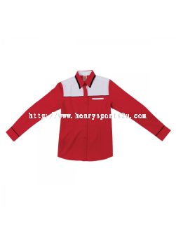 F13905 Red Oren Sport F1 Uniform Long Sleeve