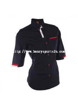 F12701 Navy Oren Sport F1 Uniform Long Sleeve