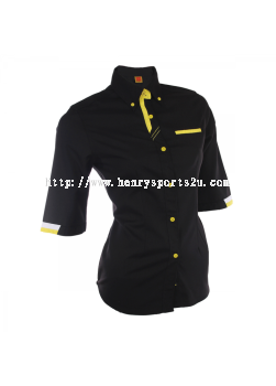 F12702 Black Oren Sport F1 Uniform Long Sleeve