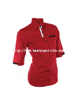 F12705 Red Oren Sport F1 Uniform Long Sleeve