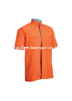 F11807 Orange Oren Sport F1 Uniform Short Sleeve