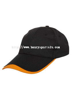 CP1342 Black & Orange Oren Sport Cap