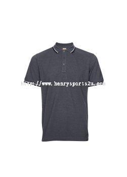 HC2476 Dark Grey Oren Sport Honeycomb Short Sleeve Polo Tee