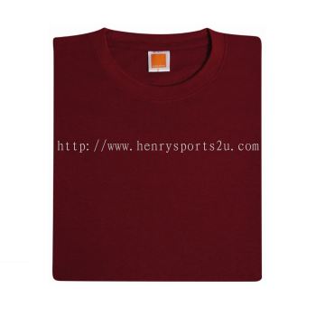 CT5206 Maroon Oren Sport Cotton Round Neck Short Sleeve Plain Tee (Children)