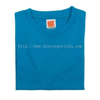 CT5228 Sea Blue Oren Sport Cotton Round Neck Short Sleeve Plain Tee (Children)