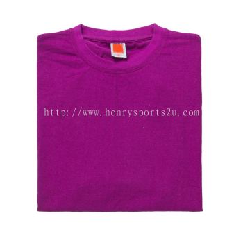 CT5230 Dark Purble Oren Sport Cotton Round Neck Short Sleeve Plain Tee (Children)