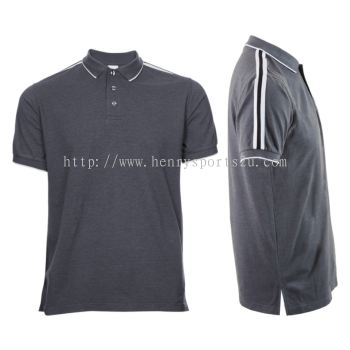 HC2276 Grey Oren Sport Honeycomb Short Sleeve Polo Tee