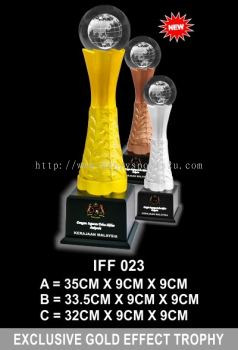 IFF 023 EXCLUSIVE GOLD EFFECT TROPHY