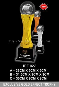 IFF 027 EXCLUSIVE GOLD EFFECT TROPHY