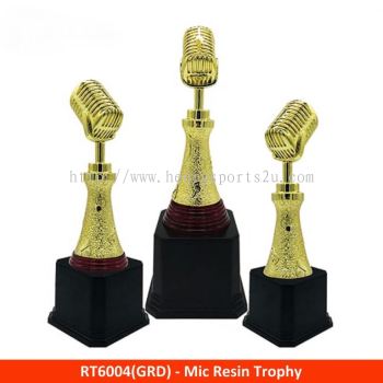 RT6004 Resin Microphone Trophy (Music Speaker)