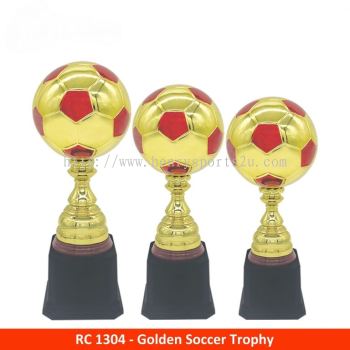 RC1304 Golden Football Trophy