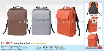 LT3087 Laptop Back Pack (Fully Padded Bag)