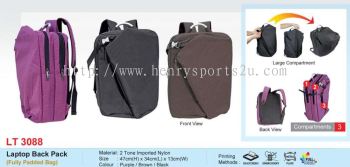 LT3088 Laptop Back Pack (Fully Padded Bag)