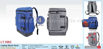 LT3563 Laptop Back Pack (Fully Padded Bag)