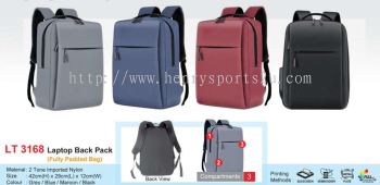 LT3168 Laptop Back Pack (Fully Padded Bag)