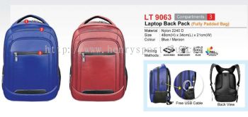 LT9063 Laptop Back Pack (Fully Padded Bag)