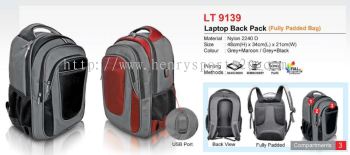 LT9139 Laptop Back Pack (Fully Padded Bag)