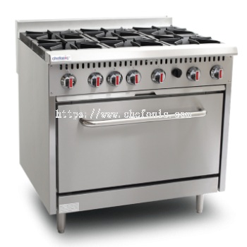 6 Open Burner with Oven (S36-6)