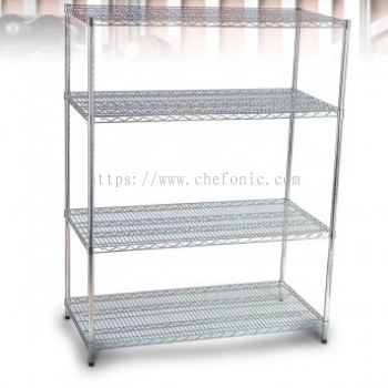 Chrome Wire Shelving Rack