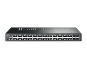 TP-Link T2600G-52TS (TL-SG3452) JetStream 48-Port Gigabit L2 Managed Switch with 4 SFP Slots