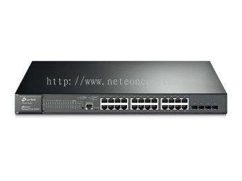 T2600G-28MPS (TL-SG3424P) JetStream 24-Port Gigabit L2 Managed PoE+ Switch with 4 SFP Slots