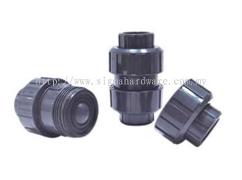 PVC Double Union Ball Check Valve