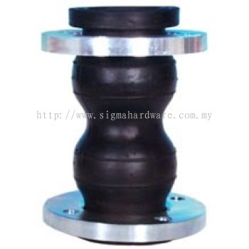 Double Bellow Rubber Flexible Joint Flange Type