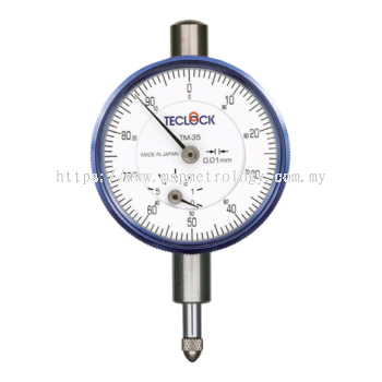 Teclock Small Dial Indicator,5mm/0.01  TM-35 (Standard Type)