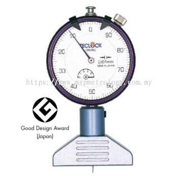 Teclock Dial Depth Gauge,5mm/0.01 (DM-233 Series)