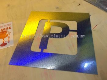 STENCIL PLATE "P"