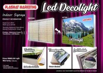 DECOLIGHT INDOOR SIGNAGE