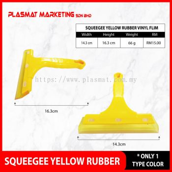 Squeegee Yellow Rubber VINYL Film