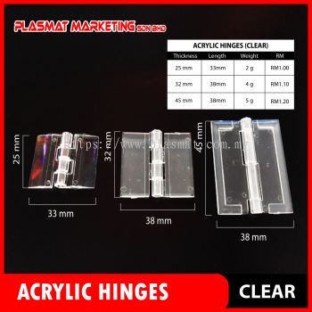 Acrylic Hinges