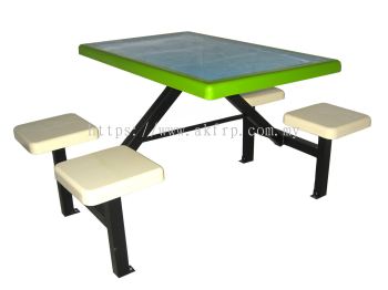 4 Seater Canteen Table - AK404 SQ50