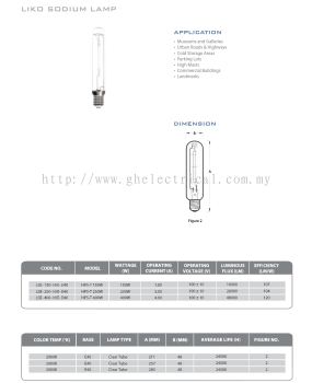 Liko Metal Halide And Son tube