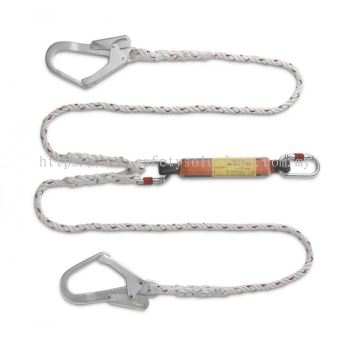 Twin Polyamide Lanyard With Energy Absorber