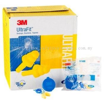 3M 340-4002 E-A-R UltraFit Earplugs, Corded, Carrying Case