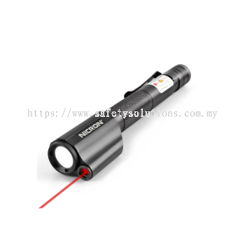 Nicron B24 Red Laser Pen Style Rechargeable Flashlight