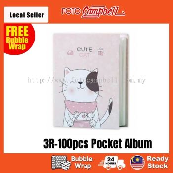 3R Album(100pcs), Photo Album, Album Gambar 3R, READY STOCK--- pink cat