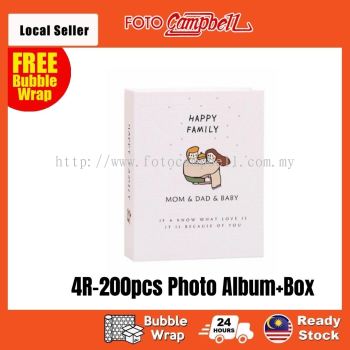 4R Album 200pcs + Box(Ready Stock)-- happy family