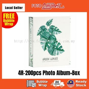 4R Album 200pcs + Box(Ready Stock)--- ins leaves